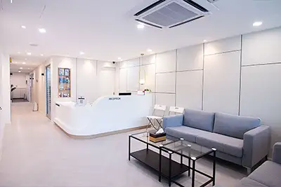 M Dental Clinic reception area